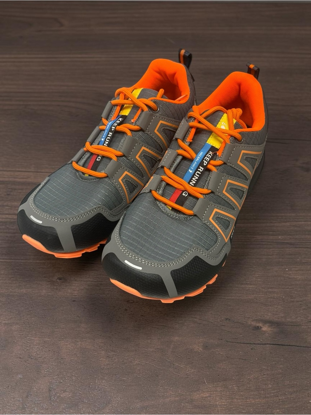 Hike Balance Keep Running Balance 3 Orange/Gray 41 Euro US 8.5 Men/10.5 Women